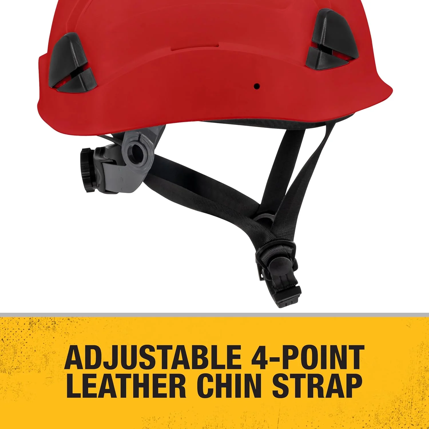DEWALT DPG22V Red Type II Class C 4-Point Ratcheting Vented Safety Helmet - Image 5