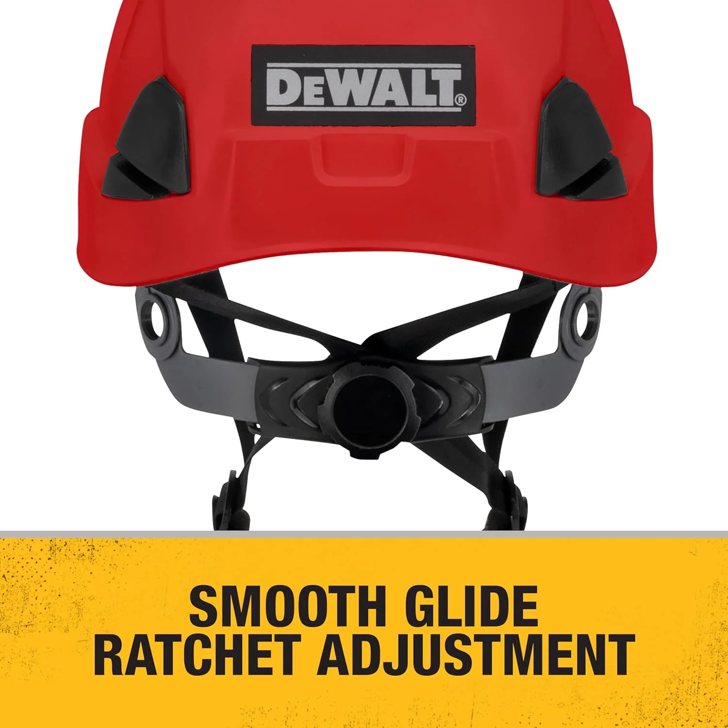DEWALT DPG22V Red Type II Class C 4-Point Ratcheting Vented Safety Helmet - Image 6