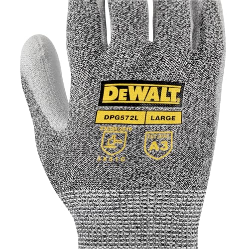 DEWALT DPG572 PU A3 Cut Resistant Glove for Outdoor Work, Construction and General Purpose - Size S - Image 4