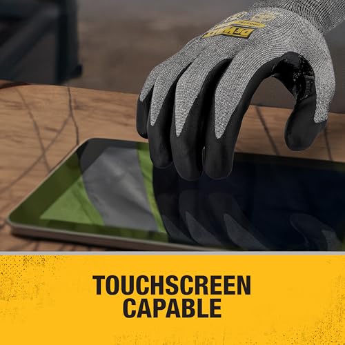 DEWALT DPG578 Foam Nitrile A6 Cut Resistant Glove for Outdoor Work, Construction and General Purpose - Size M - Pack of 12 - Image 6