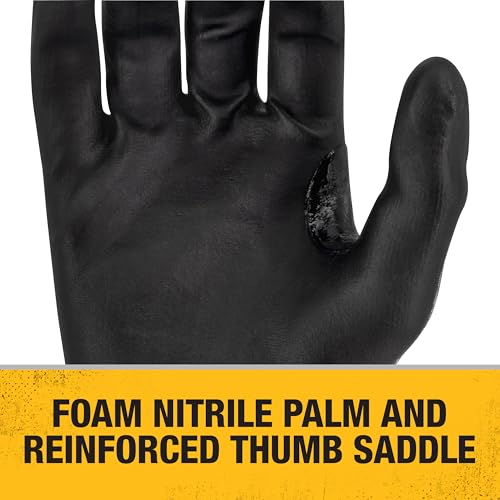 DEWALT DPG578 Foam Nitrile A6 Cut Resistant Glove for Outdoor Work, Construction and General Purpose - Size S - Pack of 12 - Image 5