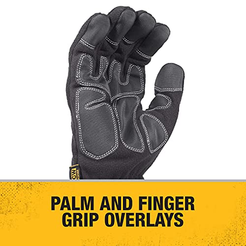 DeWALT Mild Condition Fleece Cold Weather Work Glove (Size Large) - Image 4