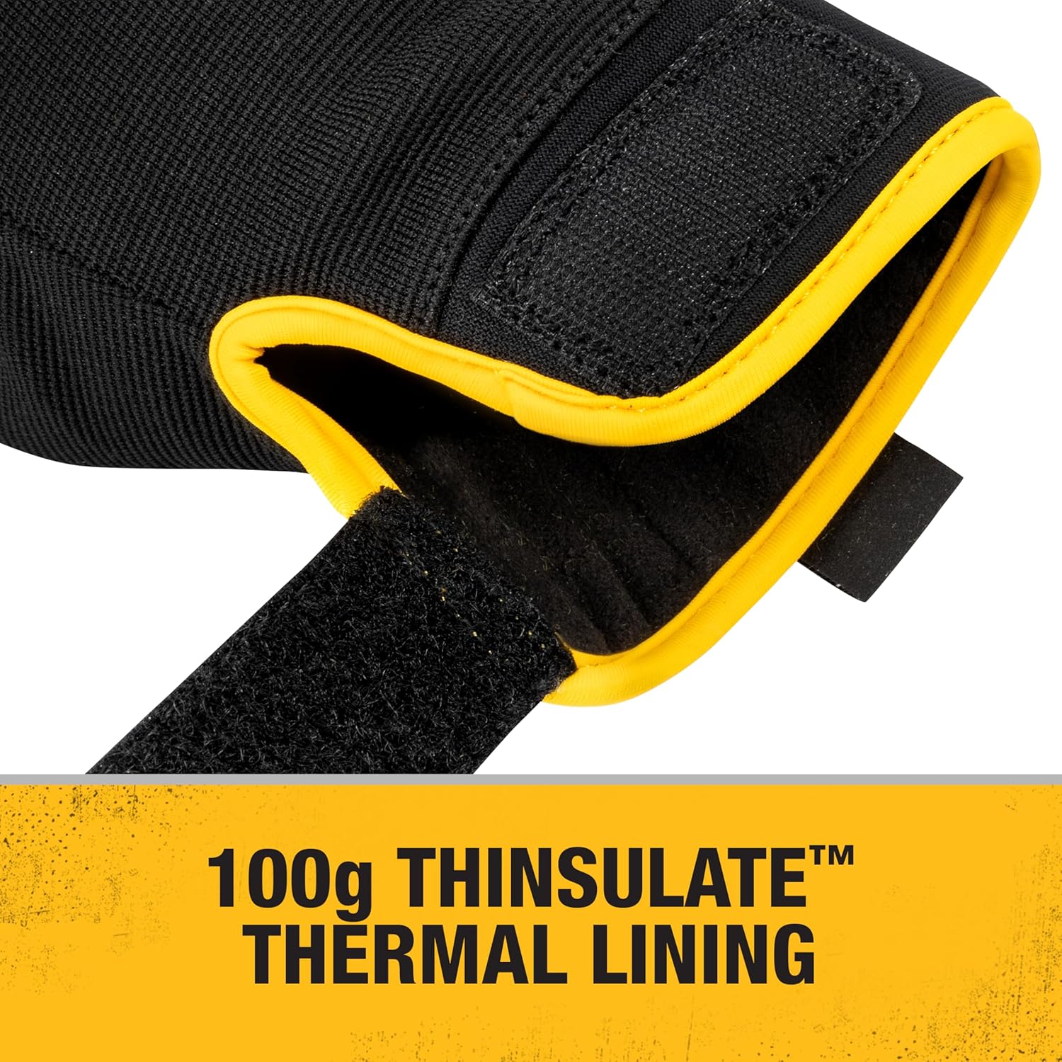 DEWALT DPG758 Unisex Heavy-Duty 100g Thinsulate Lined Cold Weather Impact Glove with Padded Palm, TPR and Touchscreen, Size Large - Image 4