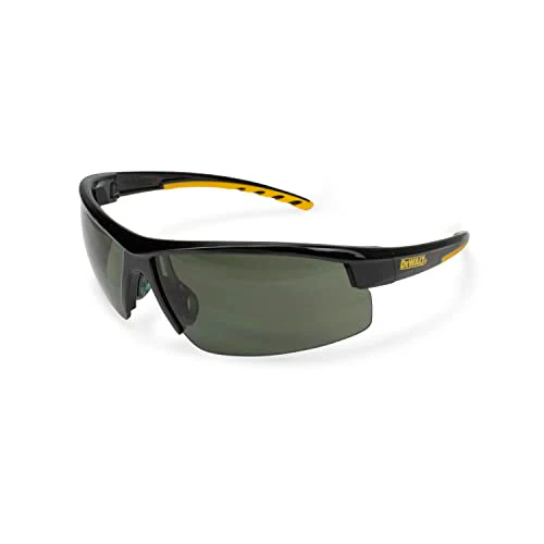 DEWALT DPG99 HDP Polarized Safety Glasses ANSI Z87.1+ Rated Protective Eyewear with Rubber Temples, Adjustable Nosepiece, Neck Cord & Carry Bag