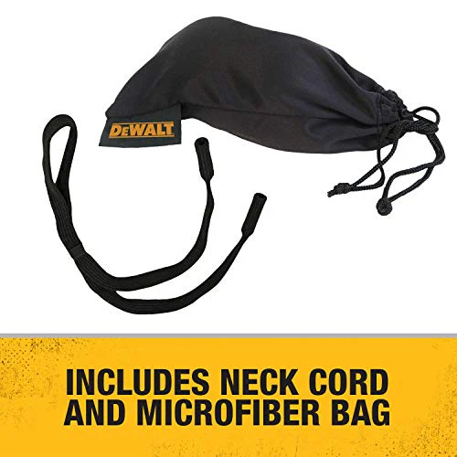 DEWALT DPG99 HDP Polarized Safety Glasses ANSI Z87.1+ Rated Protective Eyewear with Rubber Temples, Adjustable Nosepiece, Neck Cord & Carry Bag - Image 5