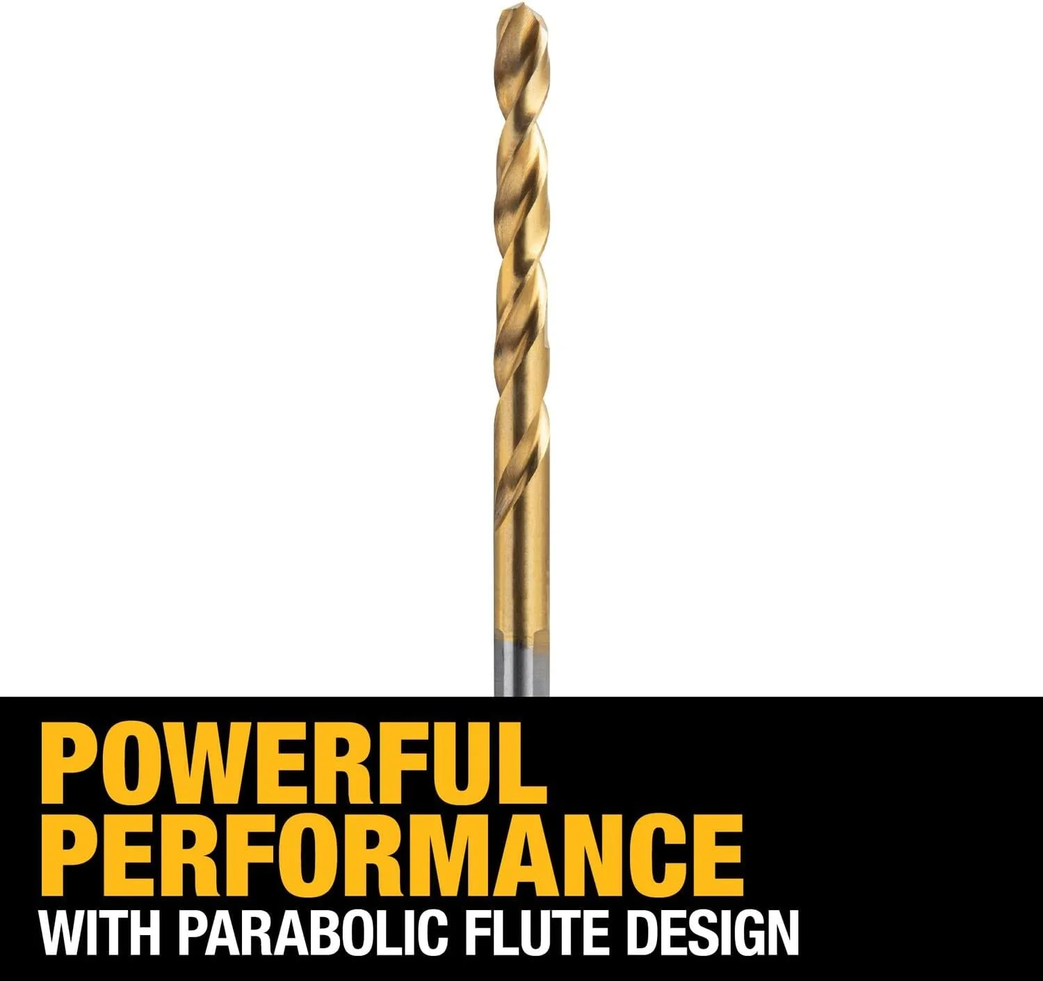 DEWALT DW1316 1/4-Inch Titanium Nitride Split Point Twist Drill Bit, Gold - Image 4
