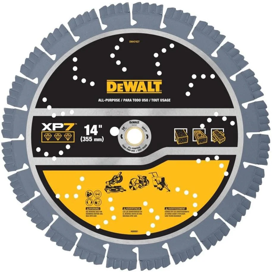 DEWALT (DW47427) Diamond Blade, All Purpose, Segmented XP7, 14 in. - Image 2
