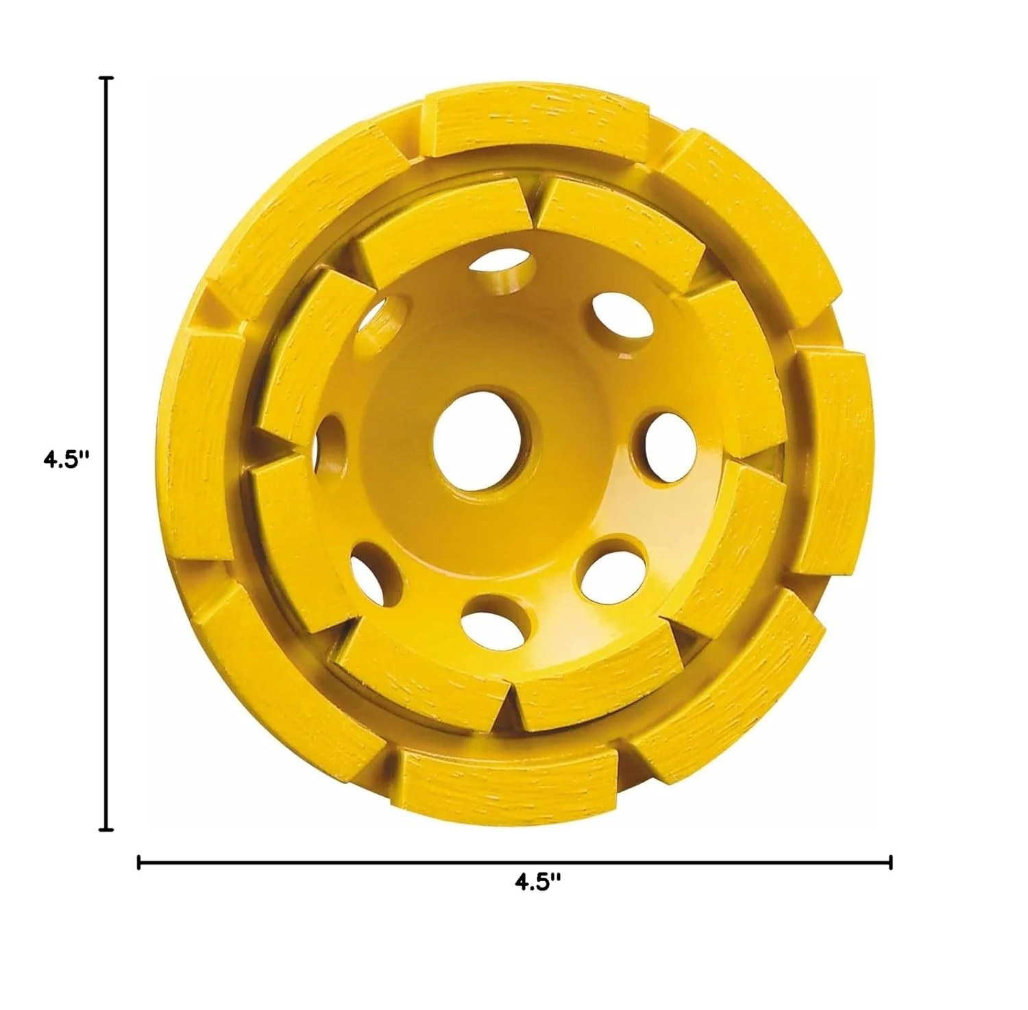DEWALT DW4774 Grinding Wheel, Double Row, Diamond Cup, 4-1/2-Inch - Image 3