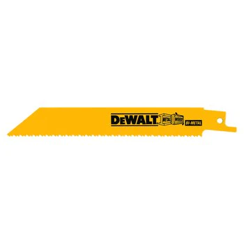 DEWALT DW4845B 6" 10/14 TPI Bi-Metal Reciprocating Saw Blade (Pack of 100)