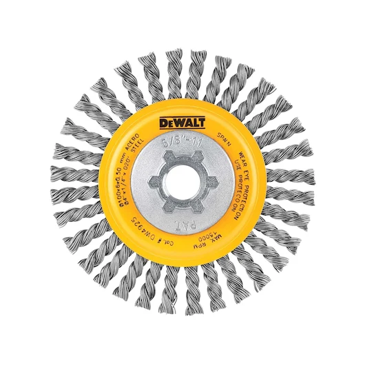 DEWALT DW4925B 4" x 5/8"-11 HP .020 Carbon Stringer Wire Wheel Bulk