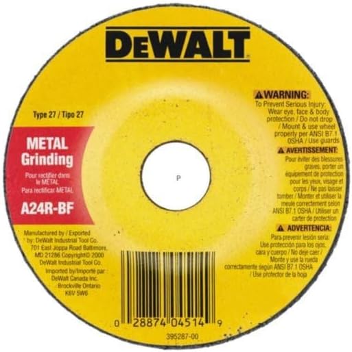 DEWALT 9-Inch by 1/4-Inch by 5/8-Inch-11 General Purpose Metal Grinding Wheel - DW4954 - Image 5