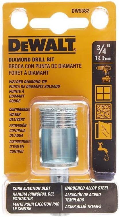 DEWALT DW5582 3/4-Inch Diamond Drill Bit, Silver, Small - Image 2