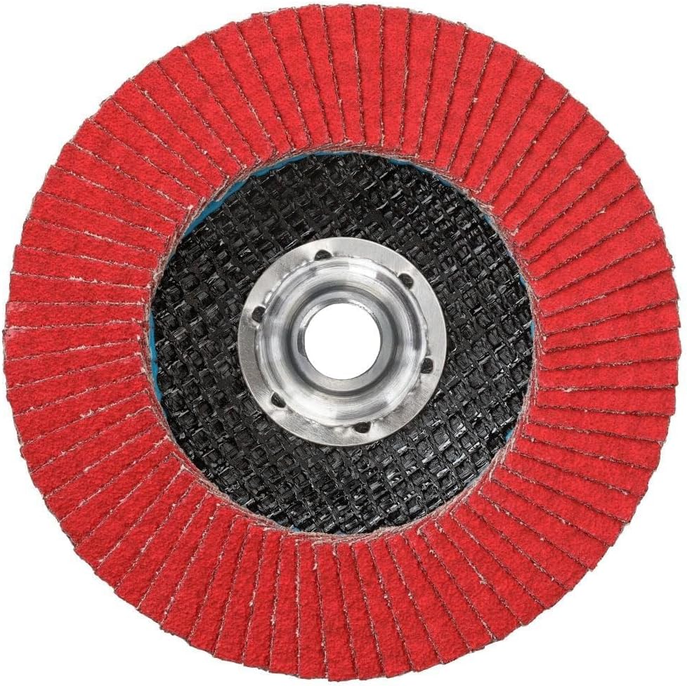 DEWALT DWA8282H 80G T29 XP Ceramic Flap Disc, 4-1/2" x 5/8" Hub - Image 7