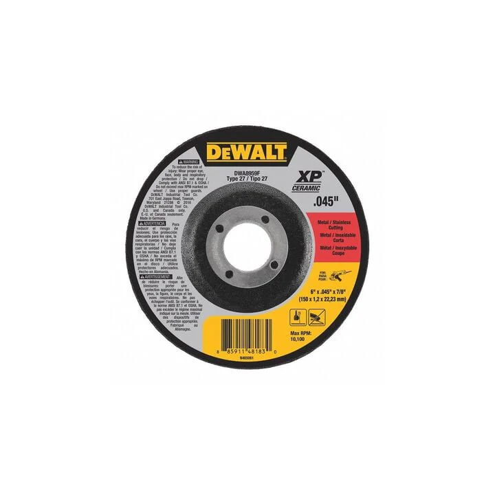 DEWALT DWA8959F T27 XP CER Fast Cut-Off Wheel, 6" x 0.045" x 7/8" - Image 5