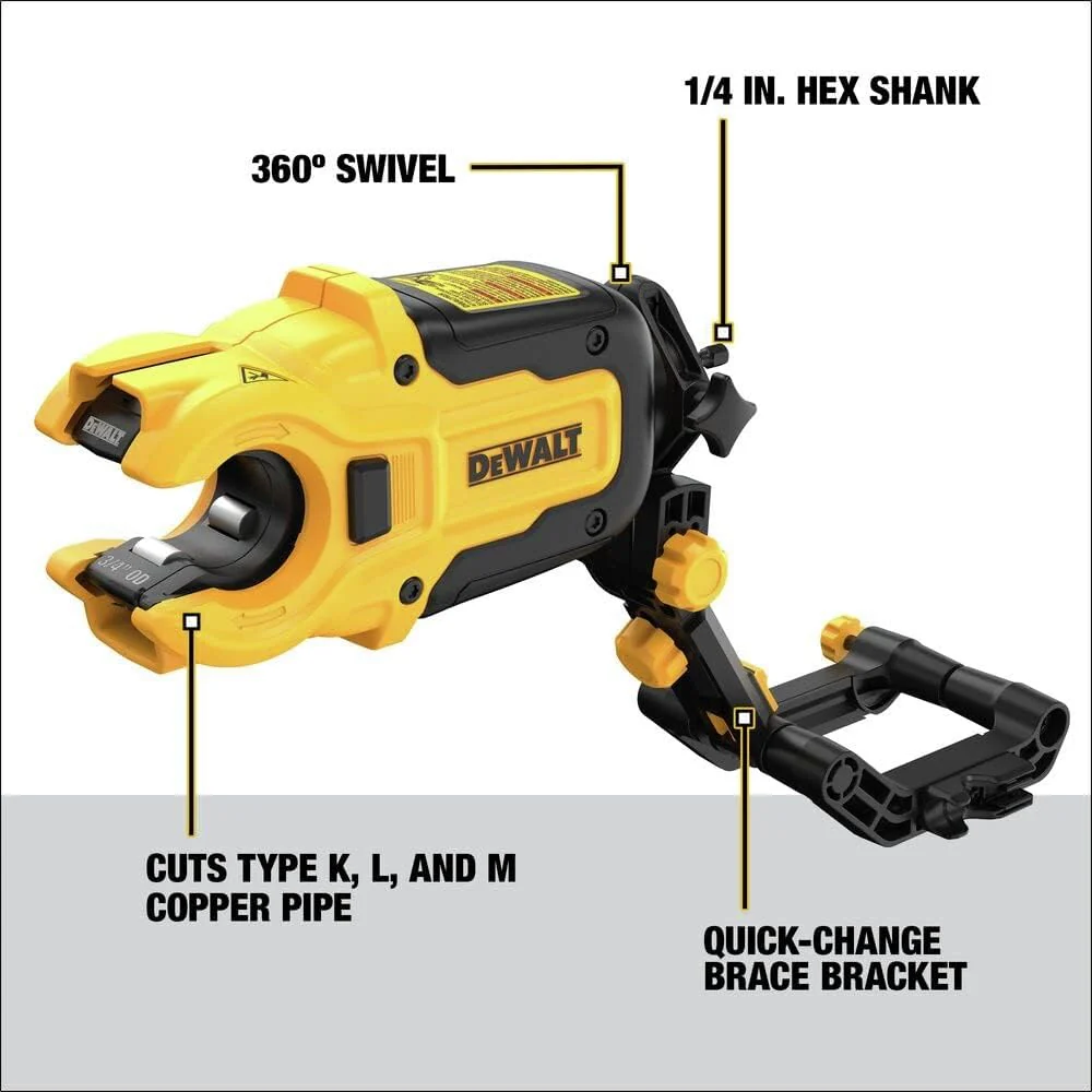 DEWALT DWACPRIR IMPACT CONNECT Copper Pipe Cutter Attachment - Image 6