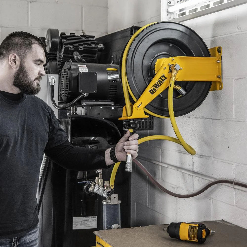 DeWALT (DXCM024-0344) 1/2 in. x 50 ft. Double Arm Auto Retracting Air Hose Reel - Image 2