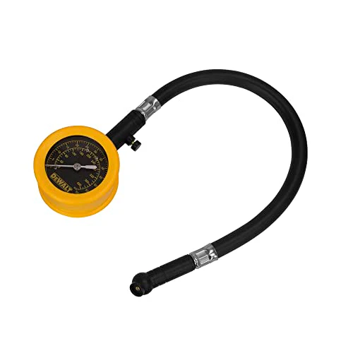 DEWALT Analog Dial Pressure Gauge w/Bleeder Valve, 12-Inch Hose & Swivel Chuck (DXCM032-0149) - Image 2