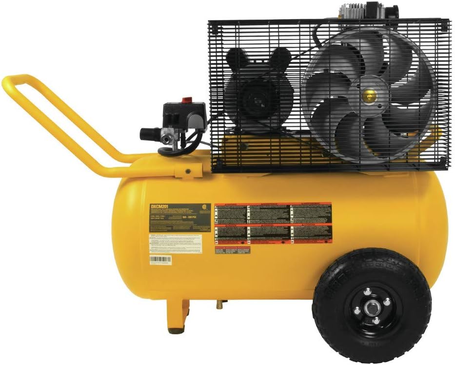 DeWalt DXCM201 20 Gal. 200 Psi Oil LUBED Belt Drive Electric Air Compressor - Image 3