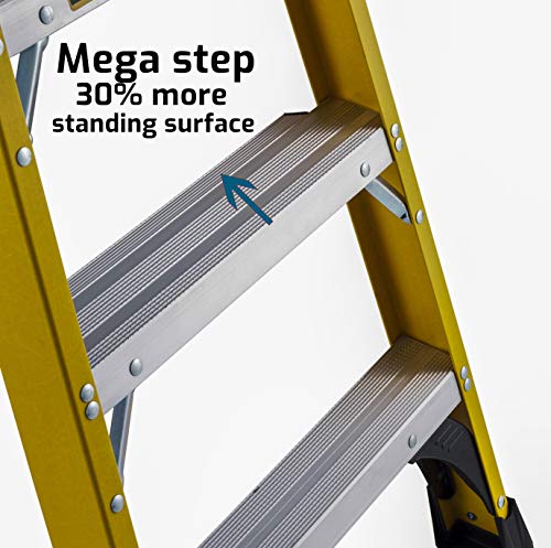 DeWALT 6 Ft. Fiberglass Stepladder Type IAA Manufacture Tested To 500 lbs. - Image 4