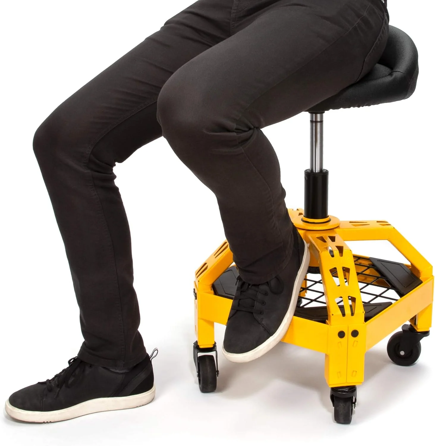 DEWALT DXSTAH025 Adjustable Shop Stool With Casters - Image 7