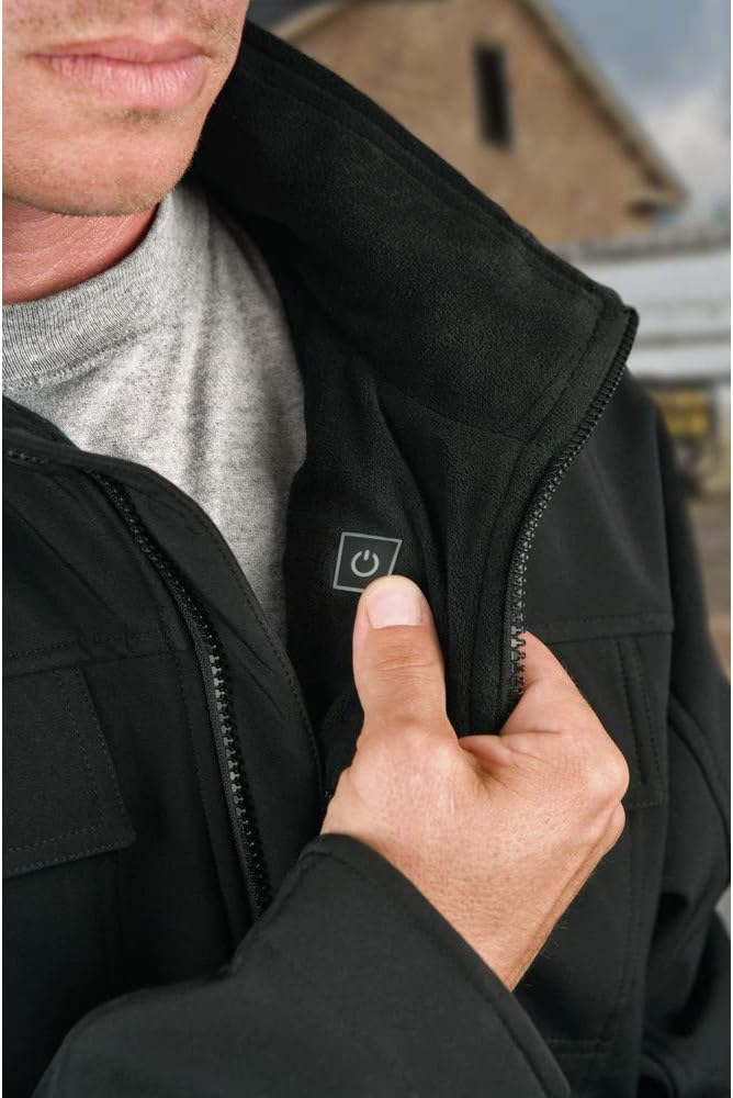 DEWALT Men's (DCHJ060ABB-M) Heated Soft Shell Jacket Adapter Only Black Medium - Image 3