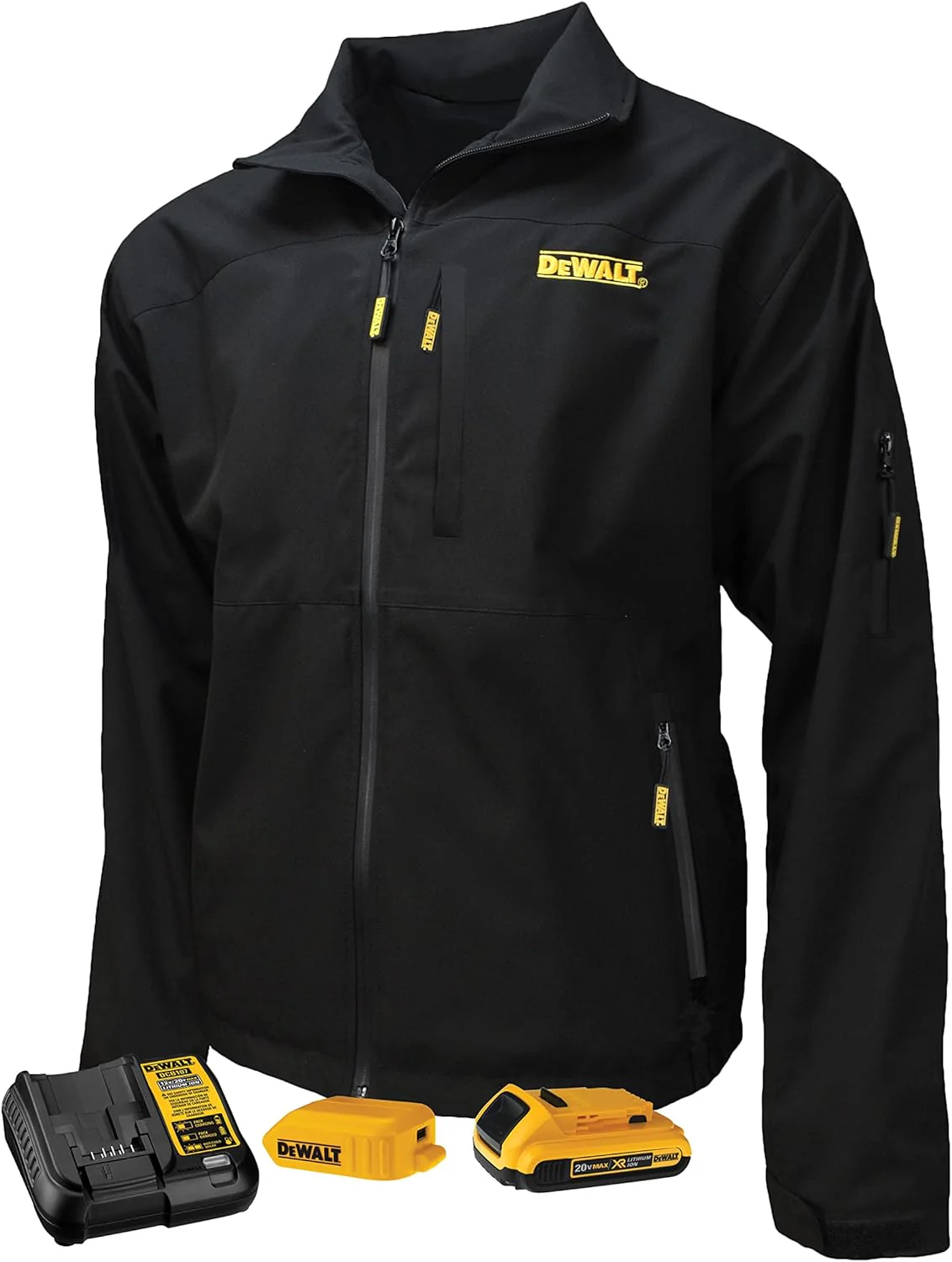 DEWALT Men's Structured Soft-Shell Heated Jacket, Large, Black - DCHJ090BD1 - Image 2