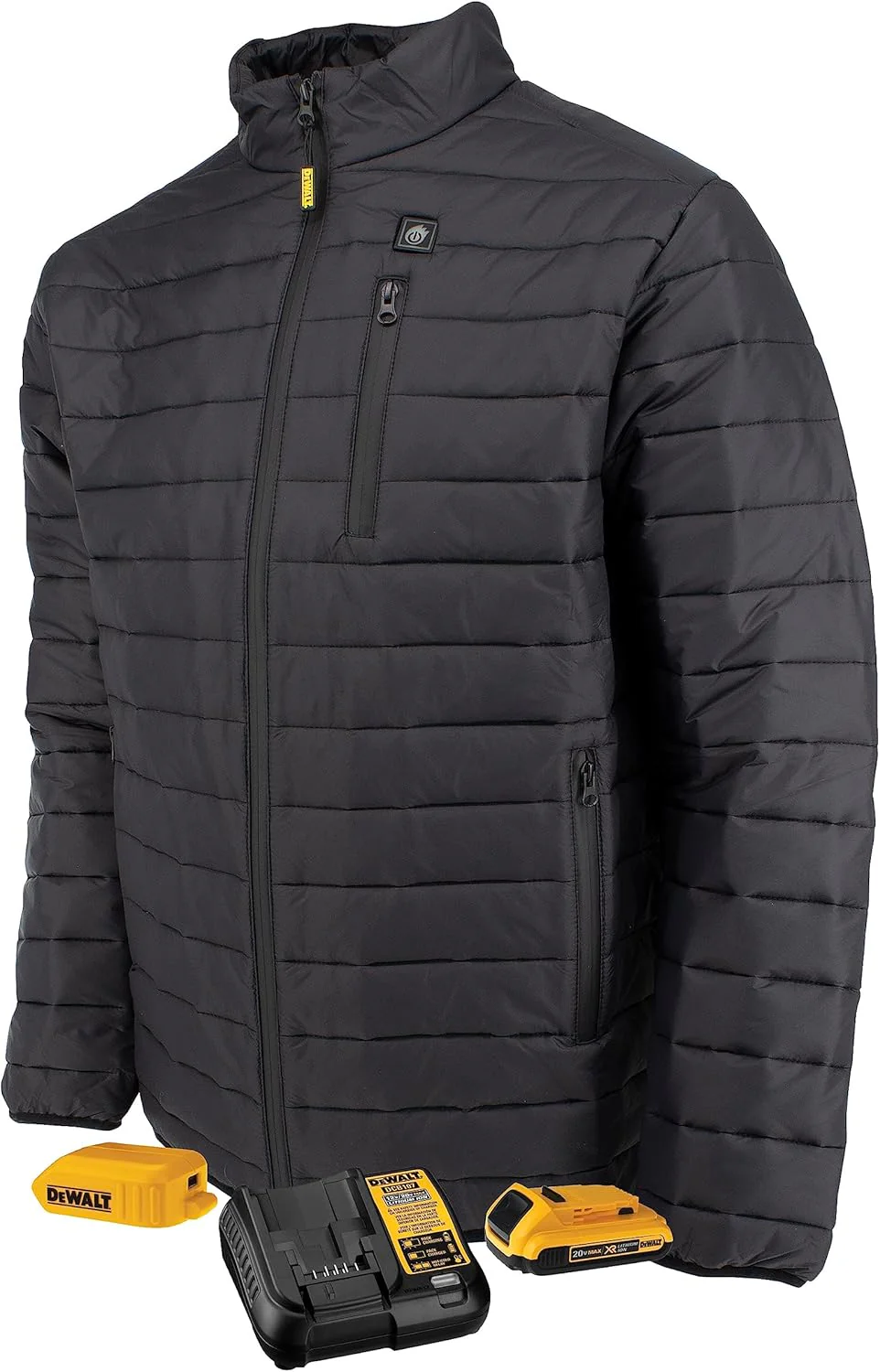 DEWALT Men's Standard Lightweight Puffer Heated Jacket Kit, Black, Size 2X - DCHJ093D1 - Image 2