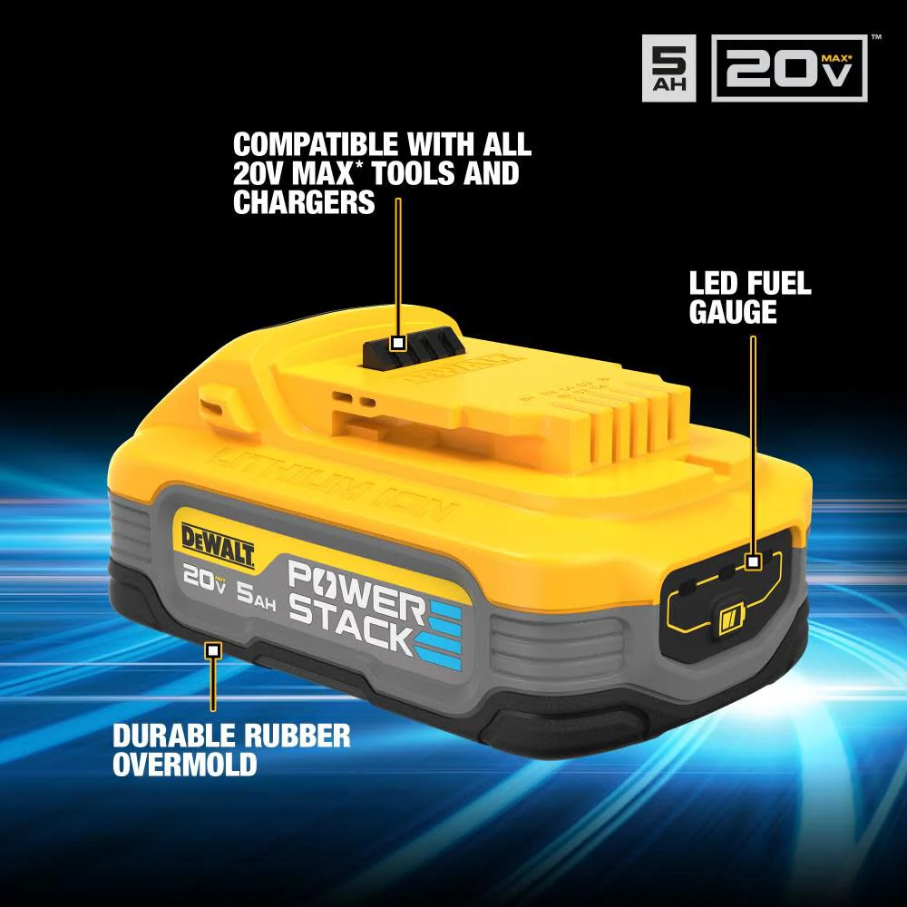 DeWALT DCBP520 POWERSTACK 20V MAX 5.0Ah Battery - Image 6