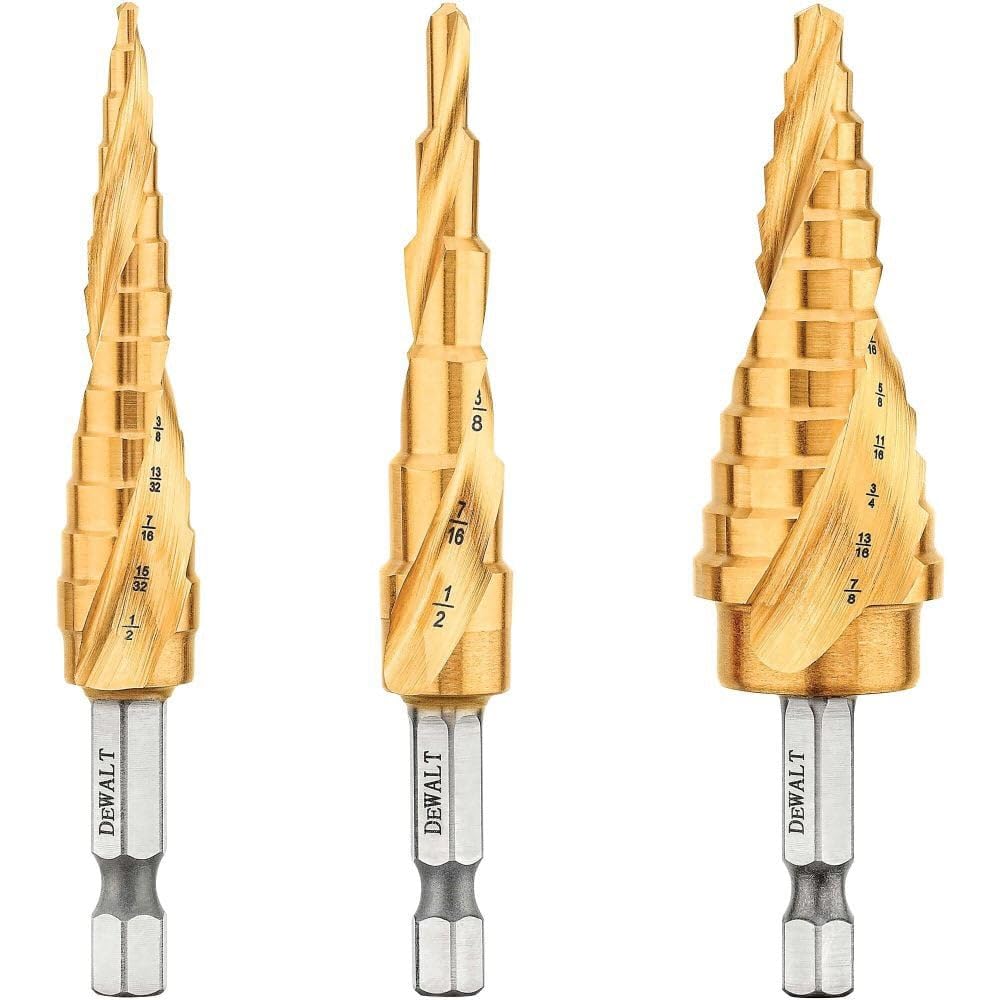 DEWALT DWA1790IR Step Drill Bit Set, 3-Piece