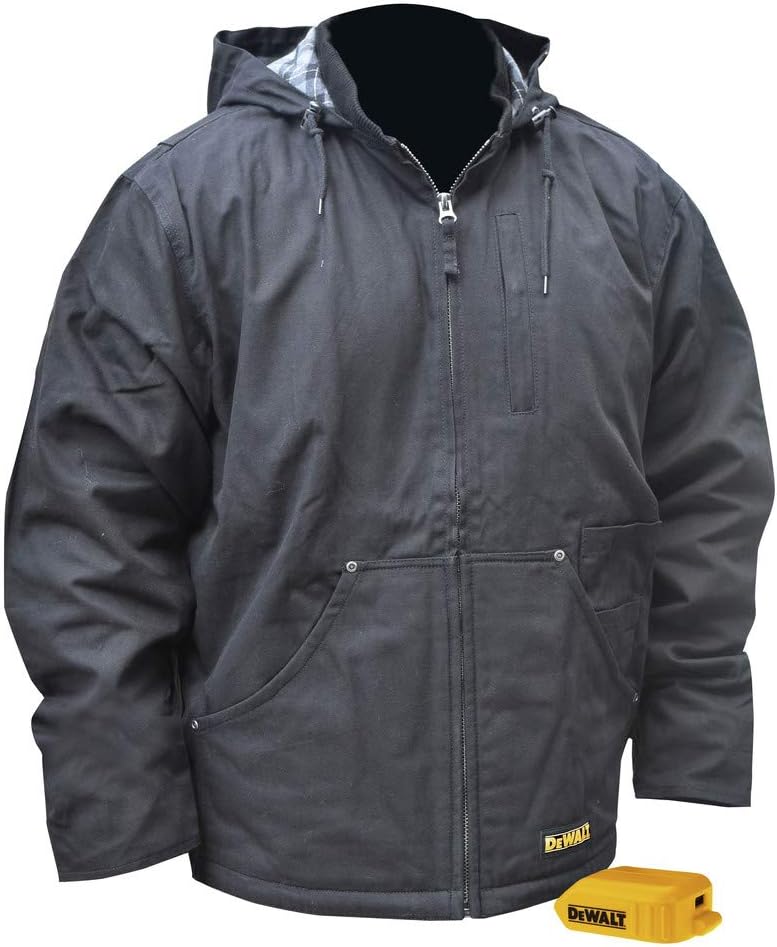 DEWALT Unisex Adult with 2.0ah Battery and Charger DEWALT Heated Heavy Duty Work Coat, Black, Size 2X - DCHJ076ABD1 - Image 3
