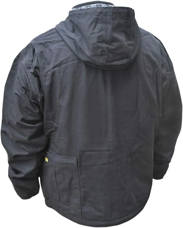 DEWALT Unisex Adult with 2.0ah Battery and Charger DEWALT Heated Heavy Duty Work Coat, Black, Size 2X - DCHJ076ABD1 - Image 5