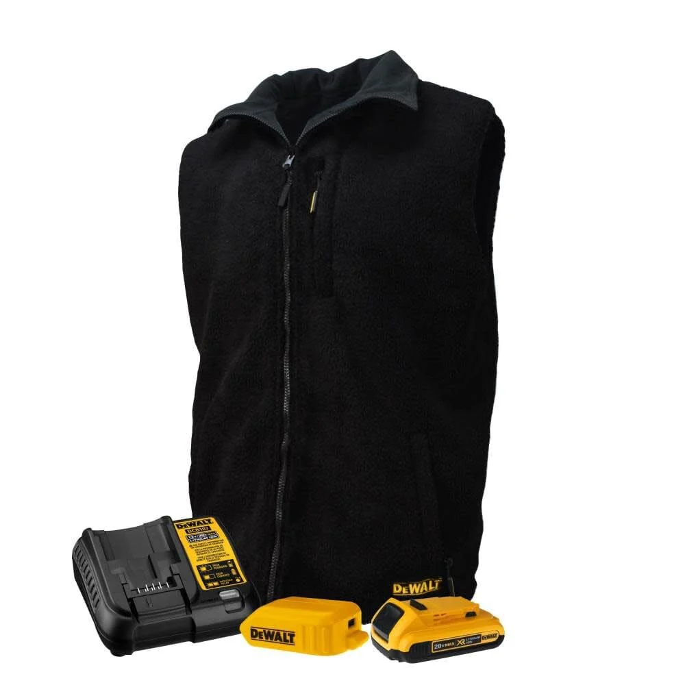 DEWALT Unisex Heated Reversible Vest Kitted, Black, Size 2X - DCHV086BD1