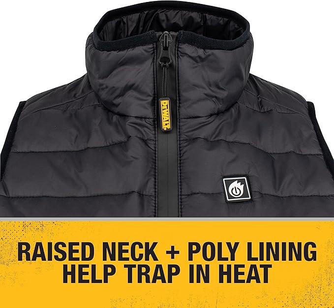 DEWALT (DCHV094D1-M) Womens Standard Lightweight Puffer Heated Vest Kit Black Medium - Image 4