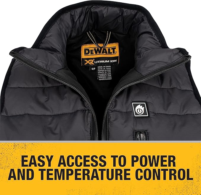 DEWALT (DCHV094D1-M) Womens Standard Lightweight Puffer Heated Vest Kit Black Medium - Image 6