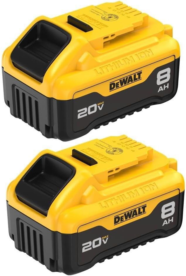 DEWALT (DCB208-2) 20V MAX XR Batteries, 8.0-Ah (Pack of 2) - Image 2