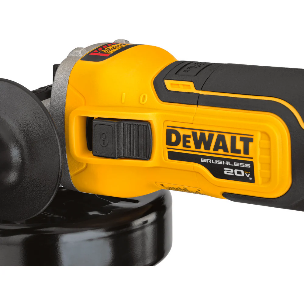 DeWALT DCG405B 20V MAX XR Brushless Angle Grinder with Slide Switch 4.5 In. (Bare Tool) - Image 4