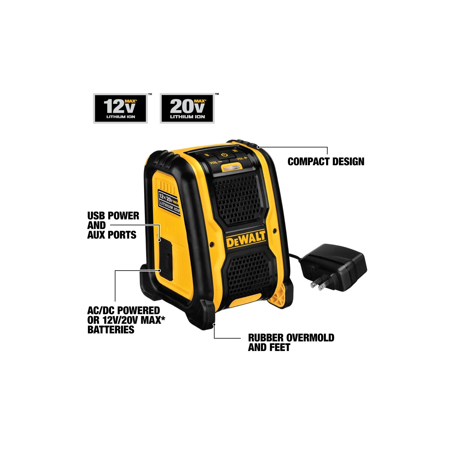 DeWALT Jobsite Bluetooth Speaker - Image 3