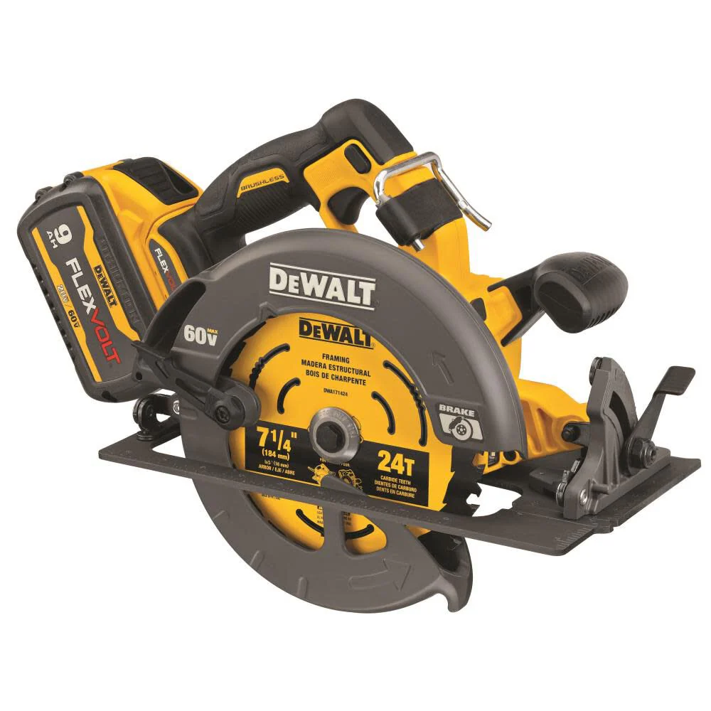 DeWALT DCS578X2 60V MAX FlexVolt 7-1/4 In. Circular Saw Kit with Brake Brushless - Image 3