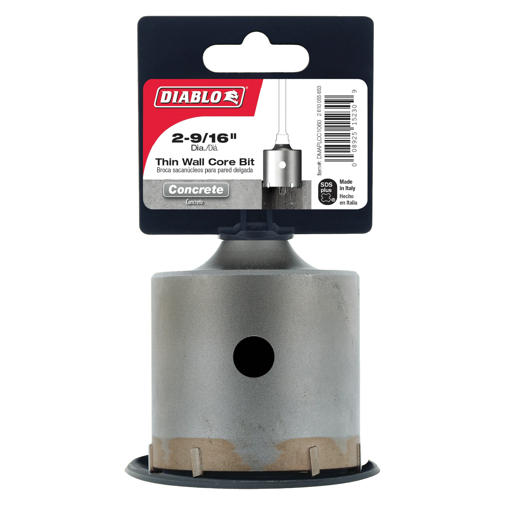 Diablo DMAPLCC1060 2-9/16" SDS-Plus Carbide Tipped Thin Wall Core Bit - Image 2