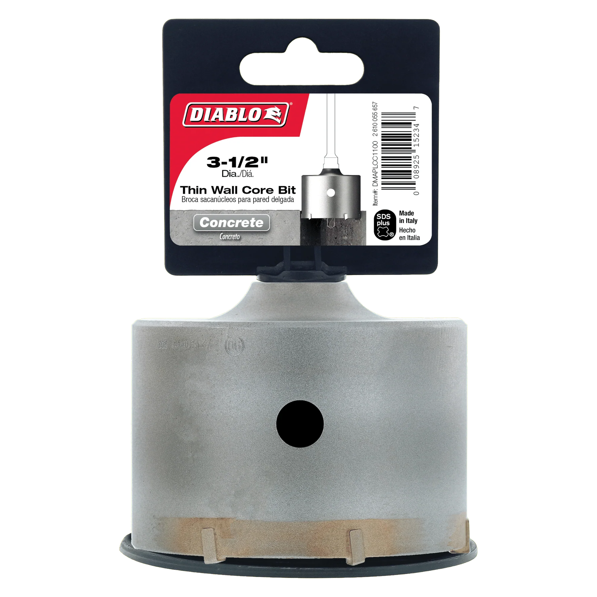 Diablo DMAPLCC1100 3-1/2" SDS-Plus Carbide Tipped Thin Wall Core Bit - Image 2