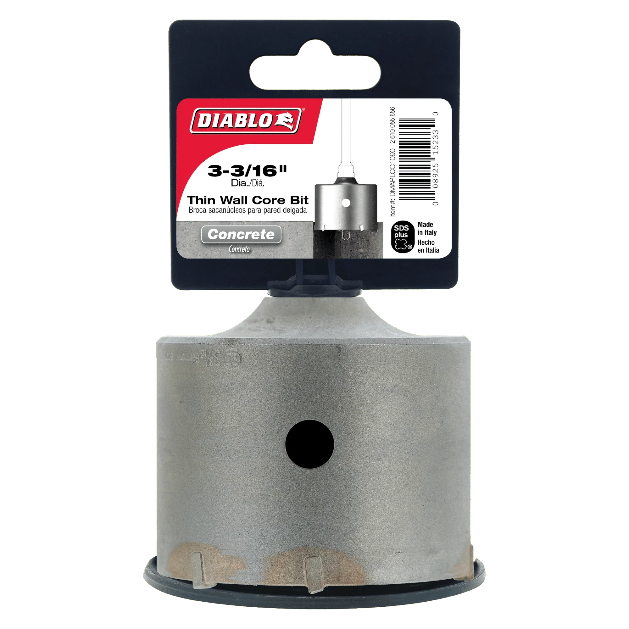 Diablo DMAPLCC1090 3-3/16" SDS-Plus Carbide Tipped Thin Wall Core Bit - Image 2
