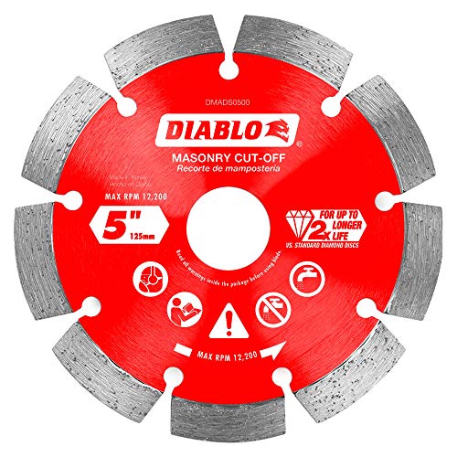 Diablo 5 in. Diamond Segmented Cut-Off Discs for Masonry