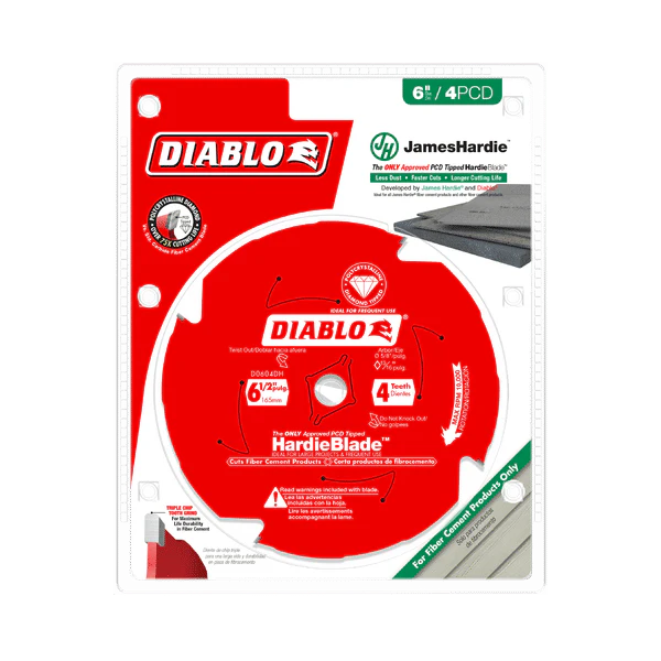 Diablo D0604DHA 6-1/2" x 4-Teeth HardieBlade Saw Blade for Fiber Cement - Image 2