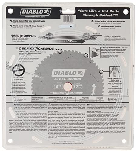 Diablo Tools 14 in x 72 Tooth Steel Demon Cermet Metal and Stainless Steel Cutting Saw Blade - Image 2