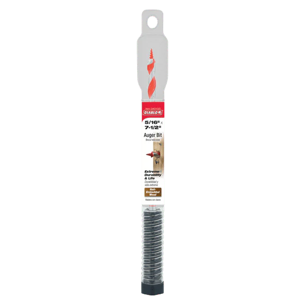 Diablo DAG1020 5/16" x 7-1/2" Auger Bit for Wood & Nail-Embedded Wood - Image 2