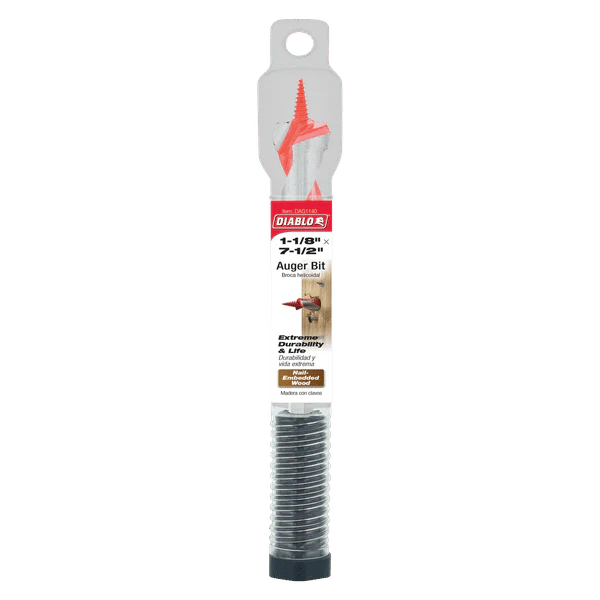 Diablo DAG1140 1-1/8" x 7-1/2" Auger Bit for Wood & Nail-Embedded Wood - Image 2