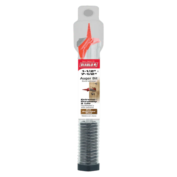 Diablo DAG1170 1-1/2" x 7-1/2" Auger Bit for Wood & Nail-Embedded Wood - Image 2