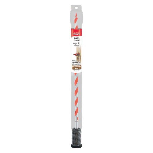 Diablo DAG3040 9/16" x 17-1/2" Auger Bit for Wood & Nail-Embedded Wood - Image 2