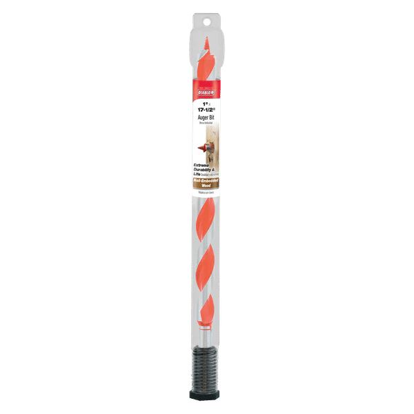 Diablo DAG3110 1" x 17-1/2" Auger Bit for Wood & Nail-Embedded Wood - Image 2