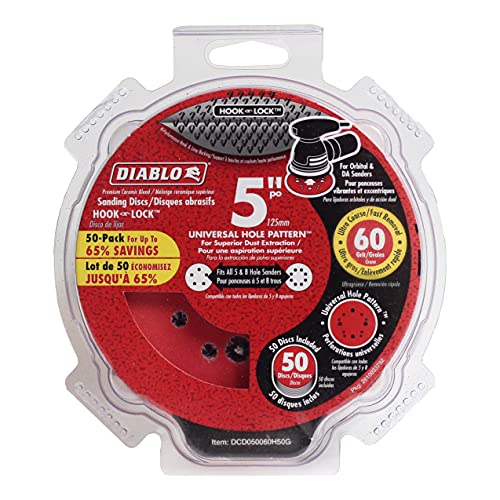 Diablo 5 in. 60-Grit Random Orbital Sanding Disc (50-Pack) - Image 4